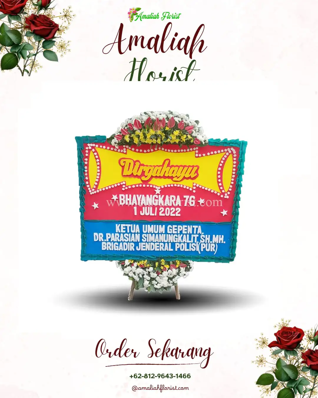 Papan Bunga HUT Ulang Tahun Kampar